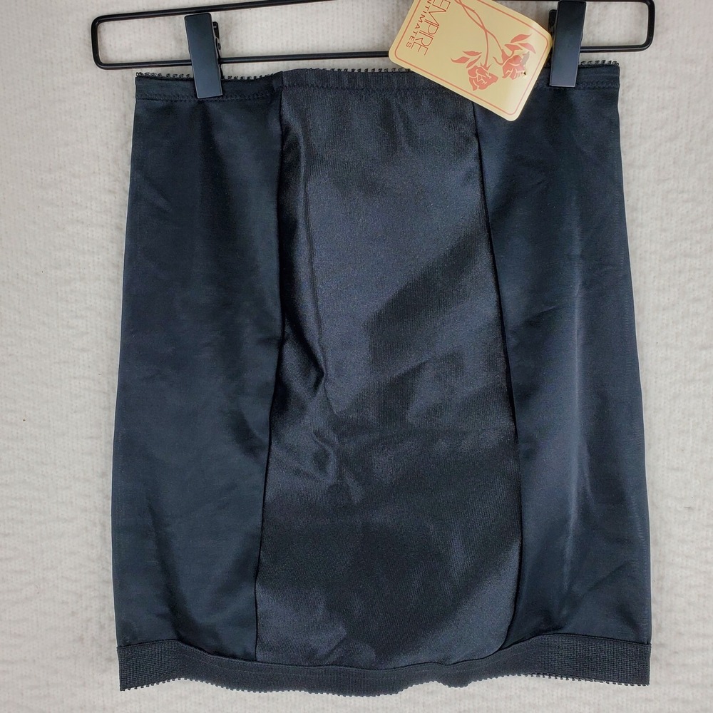 Empire Intimates Black Half Slip‎ Panty Size Large Waist 29-30 Girdle Shaper